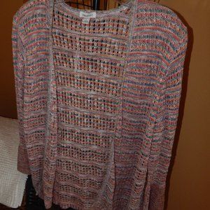 NWT Ladies Westport Lightweight Cardigan Sweater Size L